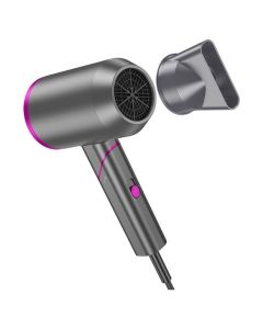 HOCO HP13 Plus Foldable Hair Dryer Πιστολάκι Μαλλιών Ταξιδίου 1600W - Rose Red - MT83911
