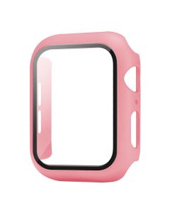 Hard Frame Bumper Case with Tempered Glass - Pink (Apple Watch 38mm)