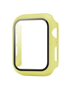 Hard Frame Bumper Case with Tempered Glass - Yellow (Apple Watch 40mm)