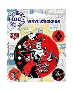 Harley Quinn (Retro) Vinyl Sticker Pack - Σετ 5 Αυτοκόλλητα