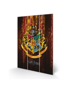 Harry Potter (Hogwarts Crest) Wood Print - Ξύλινη Ταμπέλα Διακόσμησης 20x29.5cm