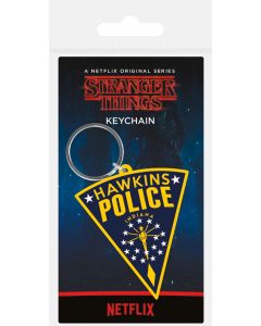 Stranger Things (Hawkins Police Patch) Rubber Keychain - Μπρελόκ