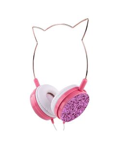 Cat Ear YLFS-22 Headphones For Kids Jack 3,5mm Παιδικά Ακουστικά - Pink