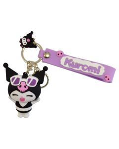 BEST FOR Hello Kitty Sanrio 3D Rubber Keychain Μπρελόκ - Kuromi Bikini