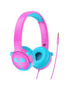 HOCO W31 Childrens Ear Wired Headphones Ενσύρματα Ακουστικά Rose / Blue
