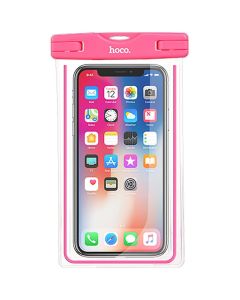 HOCO Clear Fantasy Universal Waterproof Phone Case - Αδιάβροχη Θήκη για Κινητά έως 6'' Pink