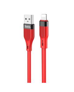 Hoco U72 Forest Cable Lightning Data Sync & Charging 2.4A 1.2m Red