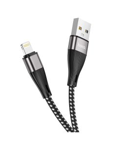 HOCO X57 Blessing Cable Lightning Data Sync & Charging 2.4A 1m Black