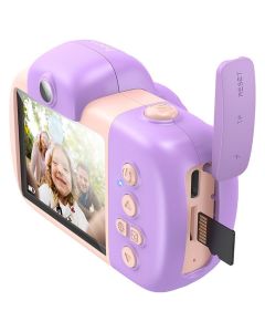 HOCO DV201 Digital Camera for Children 1080P Παιδική Κάμερα - Pink - MT78178