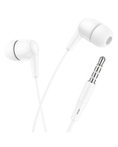 HOCO M97 Universal Earbuds Ακουστικά με Ενσωματωμένο Μικρόφωνο 3.5mm - White