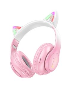 HOCO W42 Cat Ear Bluetooth Wireless Headphones Ασύρματα Ακουστικά Cherry Blossom - MT78689