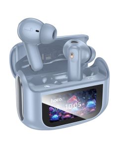 HOCO EQ21 ANC + ENC TWS Wireless Bluetooth Stereo Earbuds with Touch Screen - Blue Star - MT80627