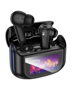 HOCO EQ21 ANC + ENC TWS Wireless Bluetooth Stereo Earbuds with Touch Screen - Midnight Black - MT80625