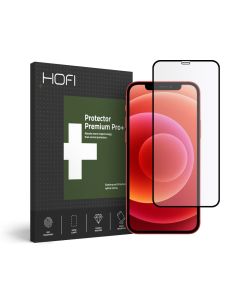 Hofi Glass Pro+ 9H Tempered Glass Screen Prοtector Black (iPhone 12 Mini)