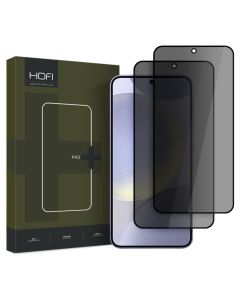 Hofi Anti Spy Glass Pro+ 3D Privacy Tempered Glass 2-Pack Black (Samsung Galaxy S25)