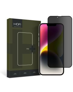 Hofi Anti Spy Glass Pro+ 3D Privacy Tempered Glass Black (iPhone 13 / 13 Pro / 14)