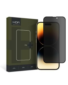 Hofi Anti Spy Glass Pro+ 3D Privacy Tempered Glass Black (iPhone 15)