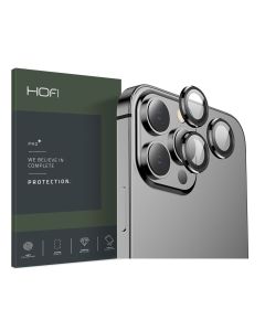Hofi CAMRING PRO+ Camera Lens Tempered Glass Film Prοtector Black (iPhone 13 Pro / 13 Pro Max)