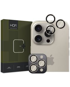 Hofi CAMRING PRO+ Camera Lens Tempered Glass Prοtector Natural Titanium (iPhone 16 Pro / 16 Pro Max) 