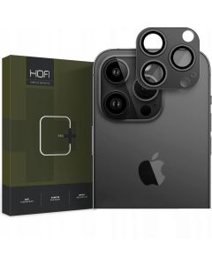 Hofi FULLCAM PRO+ Camera Lens Tempered Glass Film Prοtector Black (iPhone 15 Pro / 15 Pro Max)