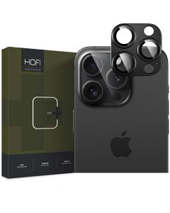 Hofi FULLCAM PRO+ Camera Lens Tempered Glass Film Prοtector Black (iPhone 16 Pro / 16 Pro Max) 