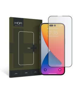 Hofi Glass Pro+ 9H Tempered Glass Screen Prοtector Black (iPhone 14 Pro)