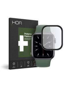 Hofi Hybrid 3D Full Face Αντιχαρακτικό Γυαλί 7H Tempered Glass Μαύρο για το Apple Watch 40mm (Series 4/5/6/SE)
