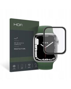 Hofi Hybrid 3D Full Face Αντιχαρακτικό Γυαλί 7H Tempered Glass Μαύρο για το Apple Watch 41mm (Series 7 / 8)