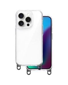 Hook Clear Hybrid Case for Lanyard Σκληρή Θήκη Black (iPhone 15 Pro)