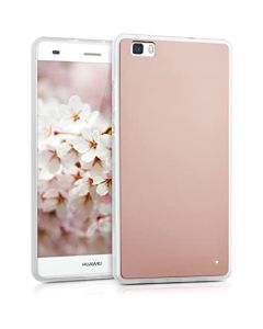 Forcell Mirror Slim Fit Gel Case Θήκη Σιλικόνης Rose Gold (Huawei Ascend P8)