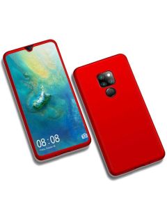 360 Full Cover Case & Tempered Glass - Red (Huawei Mate 20)