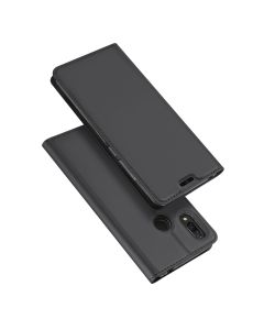 DUX DUCIS SkinPro Wallet Case Θήκη Πορτοφόλι με Stand - Gray (Huawei Nova 3)