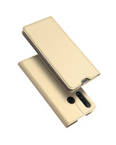 DUX DUCIS SkinPro Wallet Case Θήκη Πορτοφόλι με Stand - Gold (Huawei Nova 4)