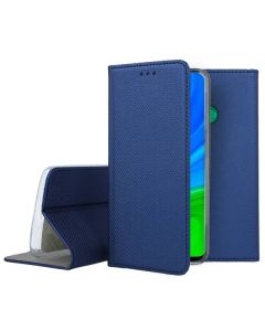 Forcell Smart Book Case με Δυνατότητα Stand Θήκη Πορτοφόλι Navy Blue (Huawei P Smart 2020)