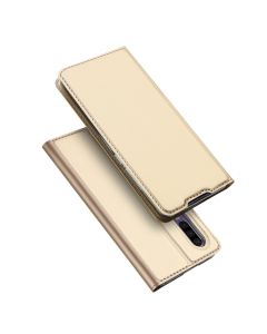 DUX DUCIS SkinPro Wallet Case Θήκη Πορτοφόλι με Stand - Gold (Huawei P30)