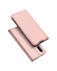 DUX DUCIS SkinPro Wallet Case Θήκη Πορτοφόλι με Stand - Rose Gold (Huawei P30)