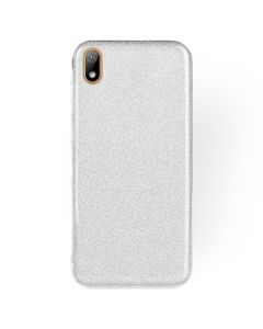 Forcell Glitter Shine Cover Hard Case Silver (Huawei Y5 2019)