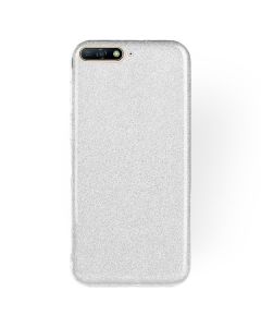 Forcell Glitter Shine Cover Hard Case Silver (Huawei Y6 2018)