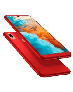 360 Full Cover Case & Tempered Glass - Red (Huawei Y6 2019 / Honor 8A)