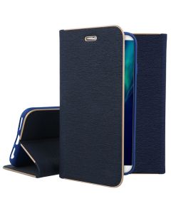 Vennus Book Case με Δυνατότητα Stand - Θήκη Πορτοφόλι Μπλε (Huawei Y9 2018)