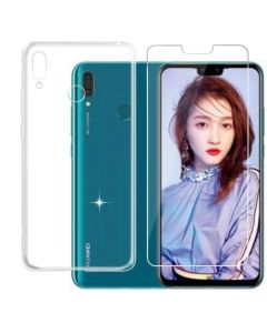 TPU Ultra Slim Case & Tempered Glass - Διάφανο (Huawei Y9 2019)