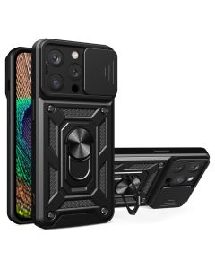 Camshield Pro Hard Case Σκληρή Θήκη με Κάλυμμα Κάμερας - Black (iPhone 14 Pro)