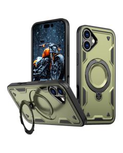 Hybrid Armor Trendy MagSafe Case Θήκη Συμβατή με MagSafe Green (iPhone 16)