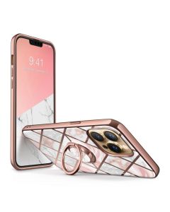 i-Blason Cosmo Snap Case Θήκη με Ring Holder - Marble Pink (iPhone 13 Pro)