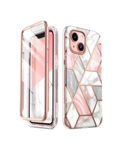 i-Blason Ανθεκτική Θήκη Cosmo Full Body Case With Built-In Screen Protector Marble Pink (iPhone 13)