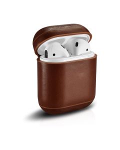 iCarer Leather AirPods Case Δερμάτινη Θήκη για Apple Airpods - Brown
