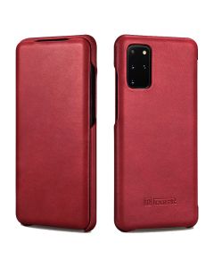iCarer Vintage Series Curved Edge Δερμάτινη Θήκη Red (Samsung Galaxy S20)