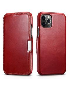 iCarer Vintage Series Side-Open Δερμάτινη Θήκη Red (iPhone 11 Pro Max)