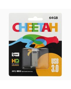 Imro Cheetah USB 3.0 Flash Drive Memory Stick 64GB Silver - MT58256