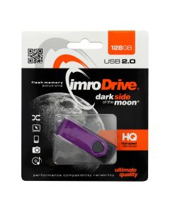 Imro Dark Side Moon USB 2.0 Flash Drive Memory Stick 128GB Purple